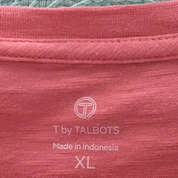 T by Talbots Coral Tee Ladies XL - Picture 3 of 3